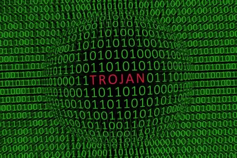 Trojan In Your Data Stock Illustration
