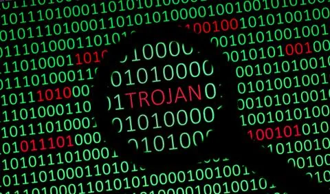 Trojan In Your Data Stock Photos