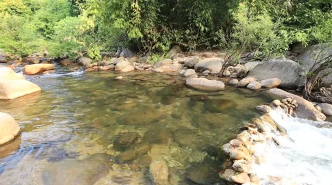 Trok Nong waterfall Stock Footage 55749564