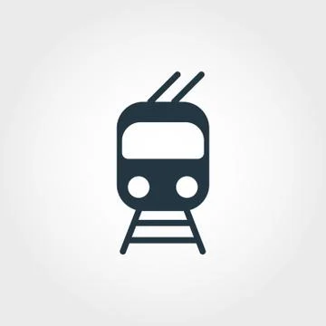Troleibus icon. Simple element illustration. Troleibus pixel perfect icon design Stock Illustration