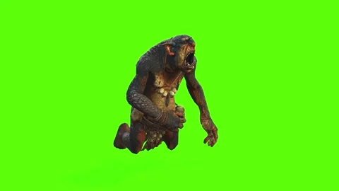 Troll Death Green Screen Animation and 3... | Stock Video | Pond5