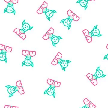 Troll fantasy character vector seamless pattern Stock Illustration