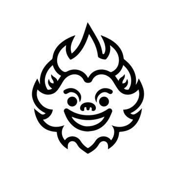 Troll icon or modern line symbol. Vector line art and icon design with bold.. Stock Illustration