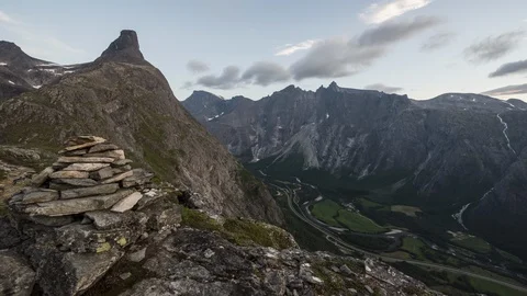 Troll Wall from Litlefjellet Stock Footage 97307797