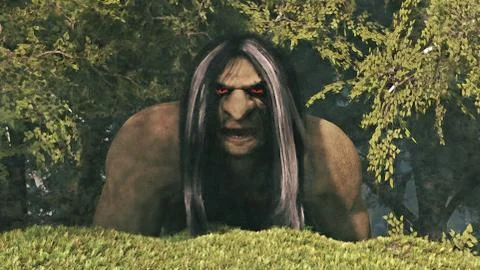 The Troll - Watercolour Effect Stock-Illustration