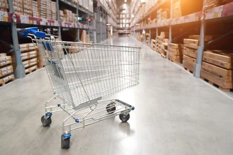 Trolley with blur image background Stock Photos