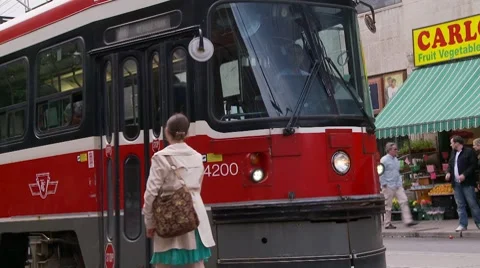 Trolley car Stock Footage 8557805