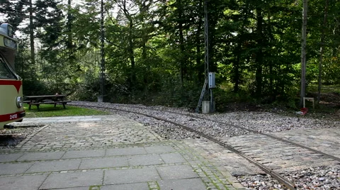 Trolley car passing Video stock 42671665