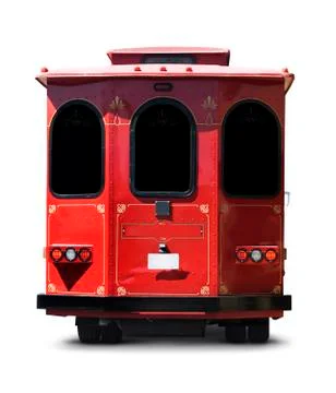Trolley  Clipping Path Stock Photos
