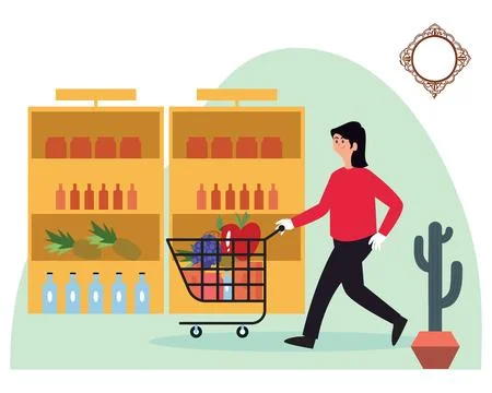 Trolley Concept Illustration Stock Illustration