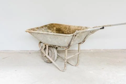 Trolley for construction at construction site Fotos de archivo