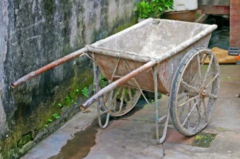 Trolley on the ground Foto stock