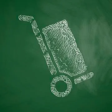 Trolley icon Illustrazione stock