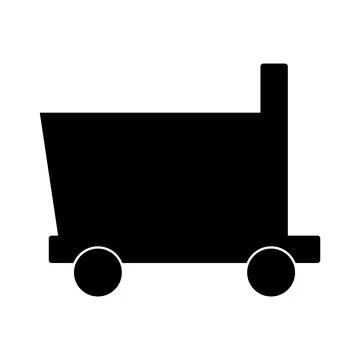 Trolley icon vector Stock Illustration
