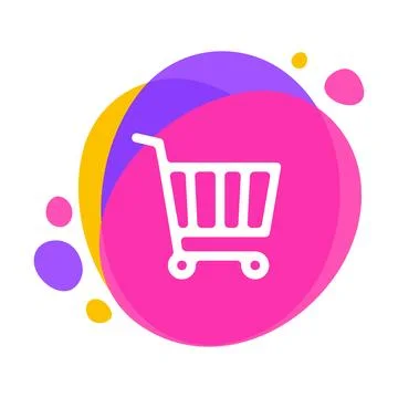 Trolley icon vector logo Illustrazione stock