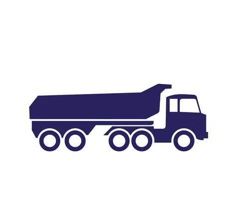 Trolley. A lorry at a construction site Stock Illustration