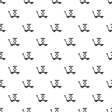 Trolley pattern, simple style Illustrazione stock