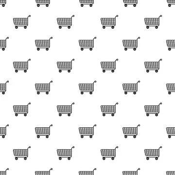 Trolley pattern vector seamless Illustrazione stock