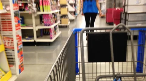 Trolley in store Stock Footage 39702983