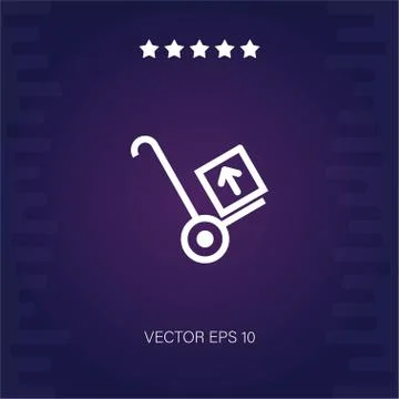 Trolley vector icon Stock Illustration