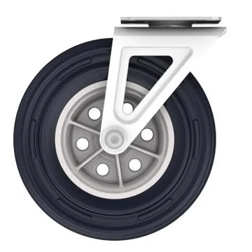 Trolley wheel Stock Illustration