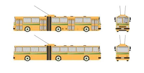 Trolleybus number one Stock Illustration