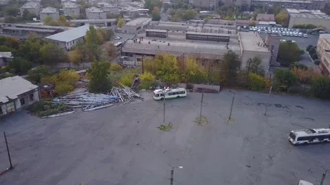 Trolleybus park 2 Stock-Footage 337776606