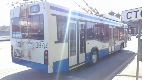 Trolleybuses Stock Footage 88967339