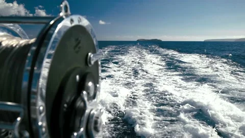 Trolling Fishing Rod Stock Footage 232565199