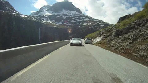 Troll's ladder onboard camera 5 Stock Footage 8606570