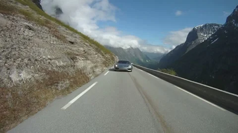 Troll's ladder onboard camera 6 Stock-Footage 8606624