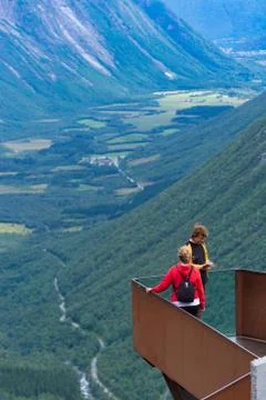 The trolls path viewpoint Stock Photos