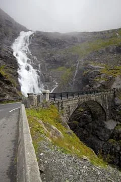 Trollstigen in Norway Stock Photos