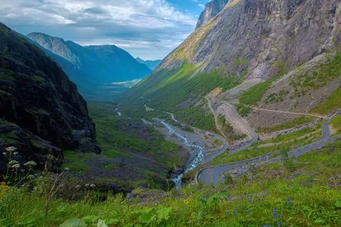 Trollstigen in Norway Stock Photos