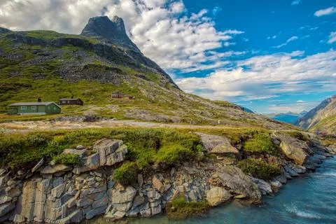 Trollstigen in Norway Stock Photos