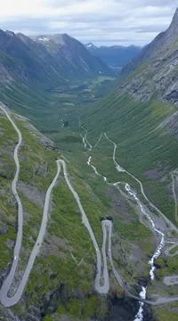 Trollstigen, Norway Stock Photos