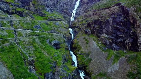 Trollstigen road in Norway Stock Footage 239551879