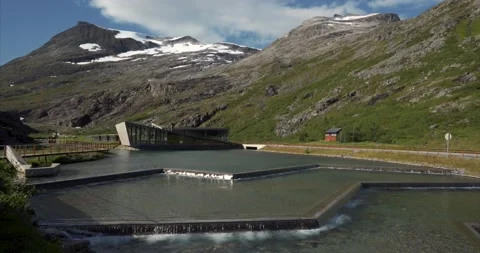Trollstigen visitor center Stock Footage 177989450