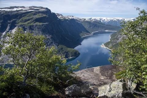 Trolltunga Via Ferrata 写真素材