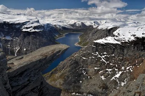 Trolltunga, norway Foto stock