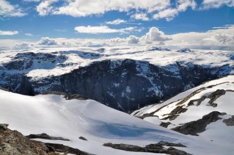 Trolltunga, Norway Stock Photos
