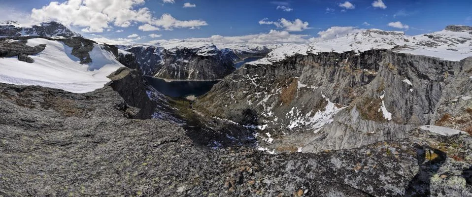 Trolltunga, Norway Stock Photos