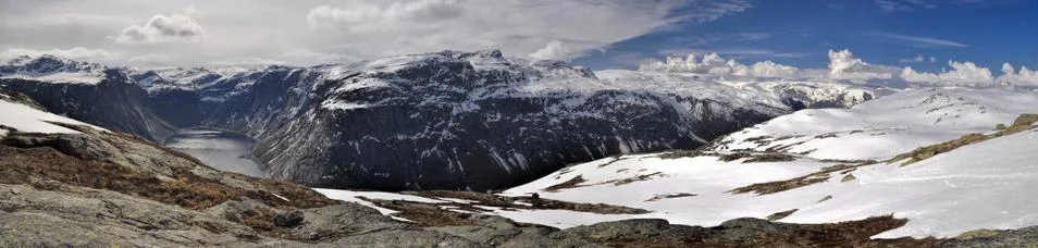 Trolltunga, Norway Stock Photos