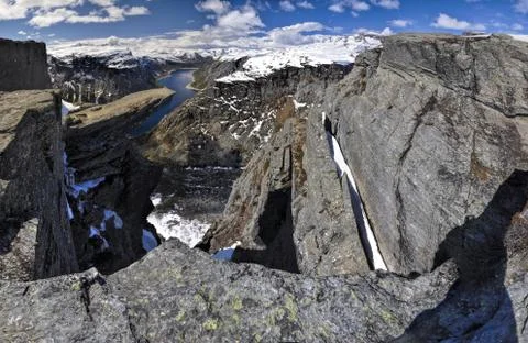 Trolltunga, Norway Foto stock
