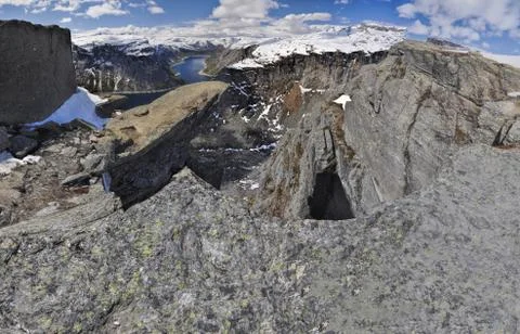 Trolltunga, Norway Foto stock