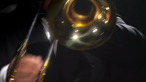 Trombone Close-up Stock-Footage 111944886