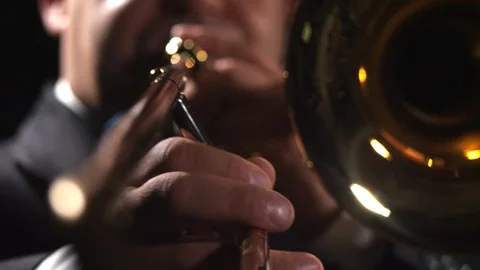 Trombone Close-up Stock-Footage 111947871