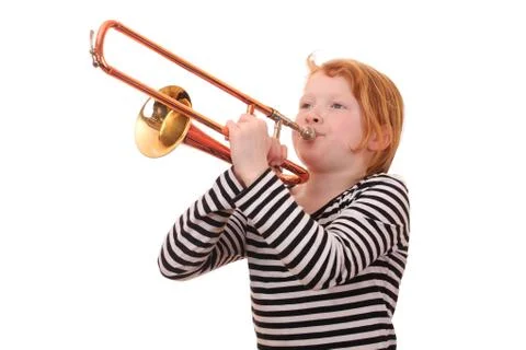 Trombone player Stock Photos