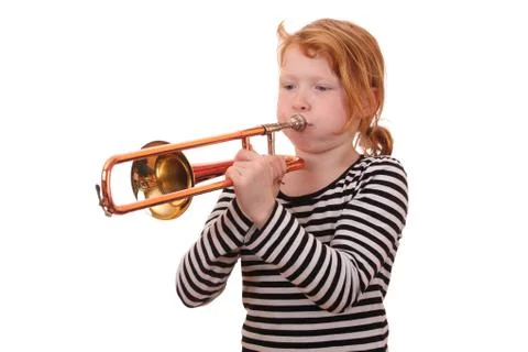 Trombone player Stock Photos