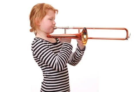 Trombone player Stock Photos